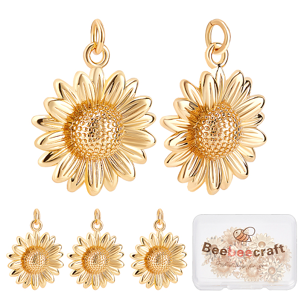 PandaHall Beebeecraft 8Pcs Gold Sunflower Charms 18K Gold Plated Sunflower Pendant Charms Craft Supplies for DIY Jewelry Earrings Necklace...
PandaHall Beebeecraft 8Pcs Gold Sunflower Charms 18K Gold Plated Sunflower Pendant Charms Craft Supplies for DIY Jewelry Earrings Necklace...