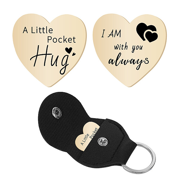 PandaHall CREATCABIN 1Pc Heart Shape 201 Stainless Steel Commemorative Decision Maker Coin, Pocket Hug Coin, with 1Pc PU Leather Storage...
PandaHall CREATCABIN 1Pc Heart Shape 201 Stainless Steel Commemorative Decision Maker Coin, Pocket Hug Coin, with 1Pc PU Leather Storage...