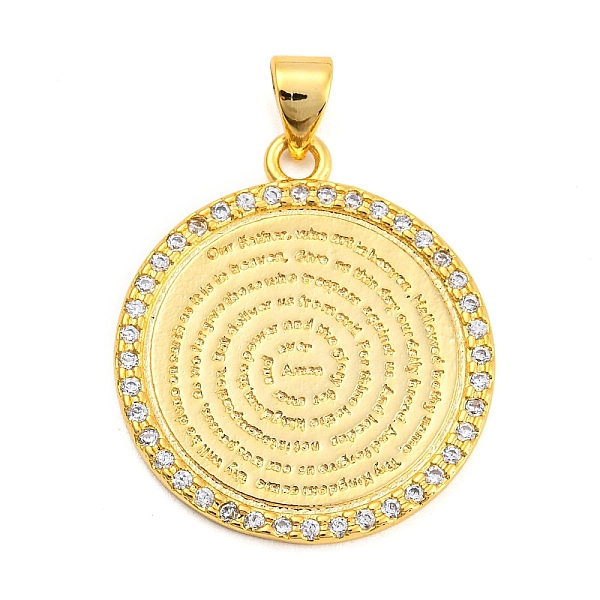 PandaHall Brass with Cubic Zirconia Pendants, Long-Lasting Plated, Lead Free & Cadmium Free, Flat Round, Real 18K Gold Plated, 25x22x1.5mm..., Clear
PandaHall Brass with Cubic Zirconia Pendants, Long-Lasting Plated, Lead Free & Cadmium Free, Flat Round, Real 18K Gold Plated, 25x22x1.5mm..., Clear