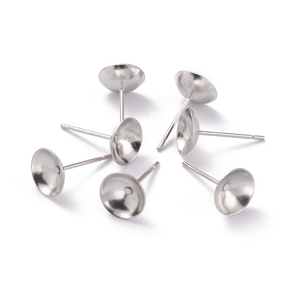 PandaHall 304 Stainless Steel Stud Earring Settings, Cone, Stainless Steel Color, 8x0.3mm, Inner Diameter: 7mm, Pin: 0.7mm 304 Stainless...
PandaHall 304 Stainless Steel Stud Earring Settings, Cone, Stainless Steel Color, 8x0.3mm, Inner Diameter: 7mm, Pin: 0.7mm 304 Stainless...