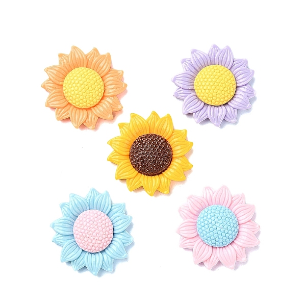 PandaHall Opaque Resin Decoden Cabochons, Sunflower, Mixed Color, 30x30x7mm Resin Flower Multicolor
PandaHall Opaque Resin Decoden Cabochons, Sunflower, Mixed Color, 30x30x7mm Resin Flower Multicolor