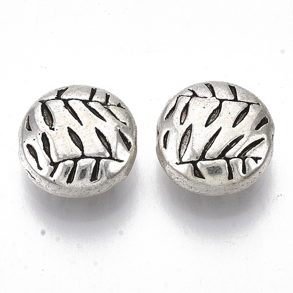 PandaHall Tibetan Style Alloy Beads, Cadmium Free & Lead Free, Textured, Flat Round, Antique Silver, 10x5mm, Hole: 1mm, about 565pcs/1000g...
PandaHall Tibetan Style Alloy Beads, Cadmium Free & Lead Free, Textured, Flat Round, Antique Silver, 10x5mm, Hole: 1mm, about 565pcs/1000g...