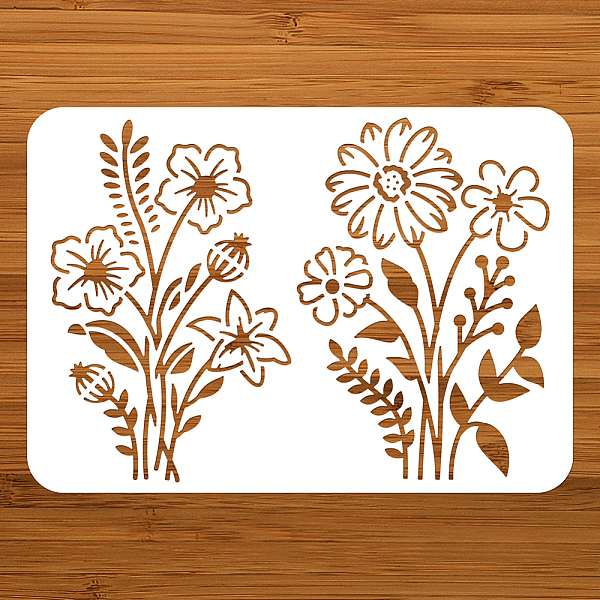 PandaHall Flower Painting Stencil, 11.69x8.27 Inch Reusable Craft PET Stencils Hollow Out Drawing Painting Template for Painting on Wood...
PandaHall Flower Painting Stencil, 11.69x8.27 Inch Reusable Craft PET Stencils Hollow Out Drawing Painting Template for Painting on Wood...