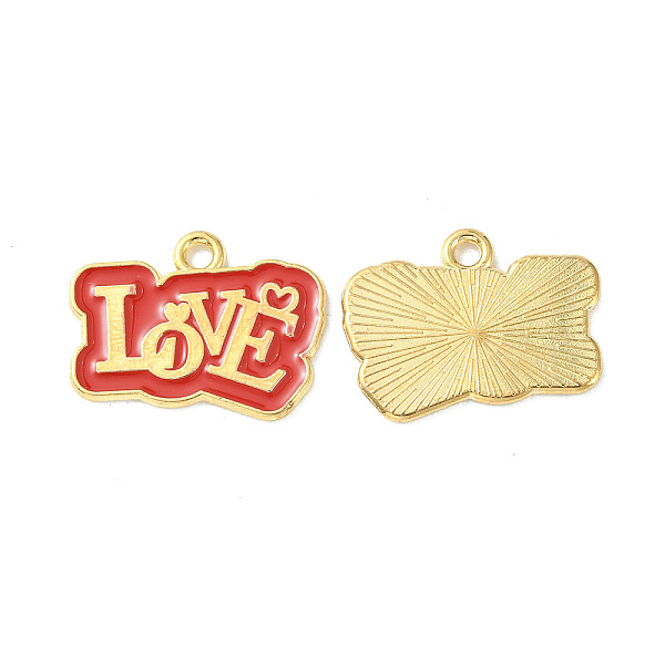 PandaHall Alloy Enamel Pendants, Golden, Word Love Charm, Red, 16x21x1mm, Hole: 2mm Alloy+Enamel Word Red
PandaHall Alloy Enamel Pendants, Golden, Word Love Charm, Red, 16x21x1mm, Hole: 2mm Alloy+Enamel Word Red