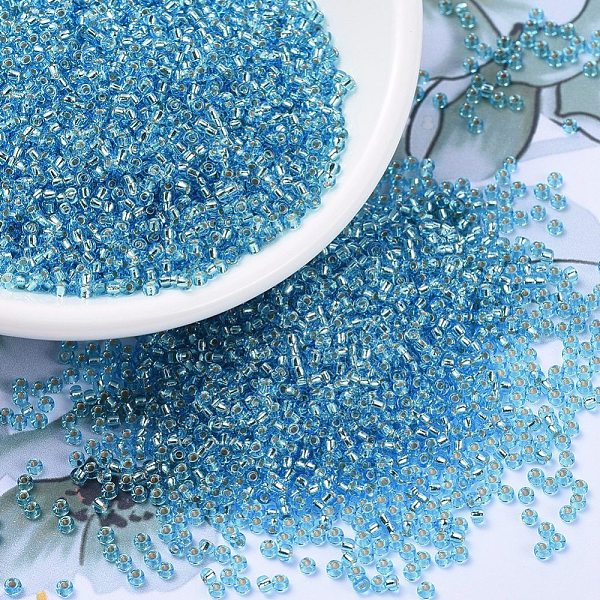 PandaHall MIYUKI Round Rocailles Beads, Japanese Seed Beads, (RR2429) Silverlined Dark Aqua, 11/0, 2x1.3mm, Hole: 0.8mm, about..., Cyan
PandaHall MIYUKI Round Rocailles Beads, Japanese Seed Beads, (RR2429) Silverlined Dark Aqua, 11/0, 2x1.3mm, Hole: 0.8mm, about..., Cyan