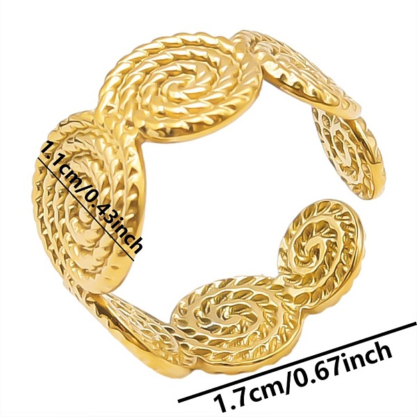 PandaHall Minimalist 304 Stainless Steel Cuff Rings, Flat Round Wide Band Open Rings Stainless Steel Flat Round
PandaHall Minimalist 304 Stainless Steel Cuff Rings, Flat Round Wide Band Open Rings Stainless Steel Flat Round