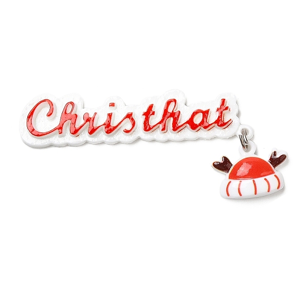 PandaHall Christmas Theme Opaque Resin Cabochons, with Platinum Tone Iron Loops, Christmas Hat, Orange Red, 78x35x7mm Resin Hat
PandaHall Christmas Theme Opaque Resin Cabochons, with Platinum Tone Iron Loops, Christmas Hat, Orange Red, 78x35x7mm Resin Hat