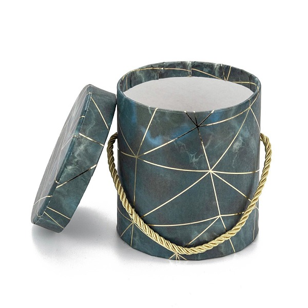 PandaHall Marble Texture Pattern Paper Flower Boxes, with Rope Handles, for Gift Packaging, Column, Dark Slate Blue, 10.1x10.6cm Paper Round
PandaHall Marble Texture Pattern Paper Flower Boxes, with Rope Handles, for Gift Packaging, Column, Dark Slate Blue, 10.1x10.6cm Paper Round