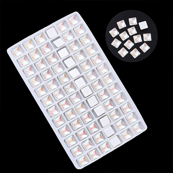 PandaHall Transparent K9 Glass Cabochons, Flat Back, Square, PapayaWhip, 8x8x3.5mm, about 72pcs/bag Glass Square Orange
PandaHall Transparent K9 Glass Cabochons, Flat Back, Square, PapayaWhip, 8x8x3.5mm, about 72pcs/bag Glass Square Orange