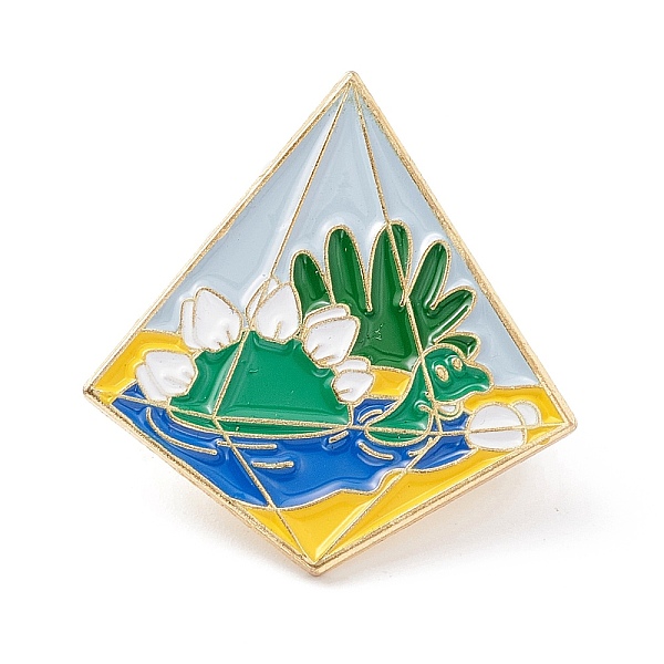 PandaHall Dinosaur Swimming Enamel Pin, Diamond Shape Alloy Enamel Brooch for Backpack Clothes, Golden, Green, 28x26x9mm Alloy+Enamel Other...
PandaHall Dinosaur Swimming Enamel Pin, Diamond Shape Alloy Enamel Brooch for Backpack Clothes, Golden, Green, 28x26x9mm Alloy+Enamel Other...