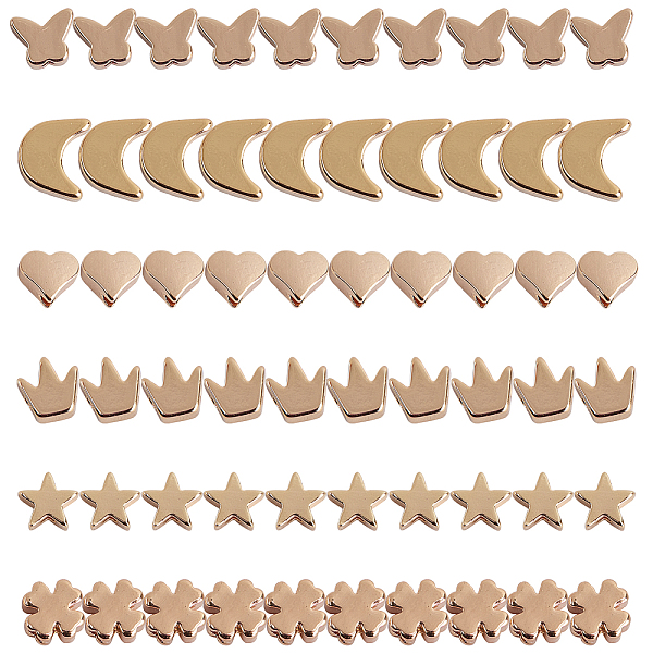PandaHall SUNNYCLUE Brass Beads, Heart & Clover & Crown & Moon & Star & Butterfly, Real 18K Gold Plated, 6 shapes, 10pcs/shape, 60pcs/box...
PandaHall SUNNYCLUE Brass Beads, Heart & Clover & Crown & Moon & Star & Butterfly, Real 18K Gold Plated, 6 shapes, 10pcs/shape, 60pcs/box...