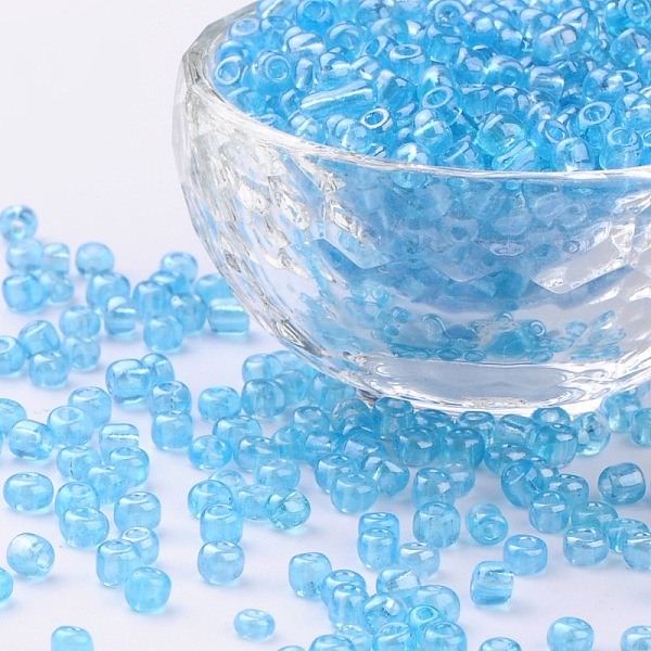 PandaHall (Repacking Service Available) Glass Seed Beads, Trans. Colours Lustered, Round, LiGoht Cyan, 6/0, 4mm, Hole: 1.5mm, about 12G/bag...
PandaHall (Repacking Service Available) Glass Seed Beads, Trans. Colours Lustered, Round, LiGoht Cyan, 6/0, 4mm, Hole: 1.5mm, about 12G/bag...