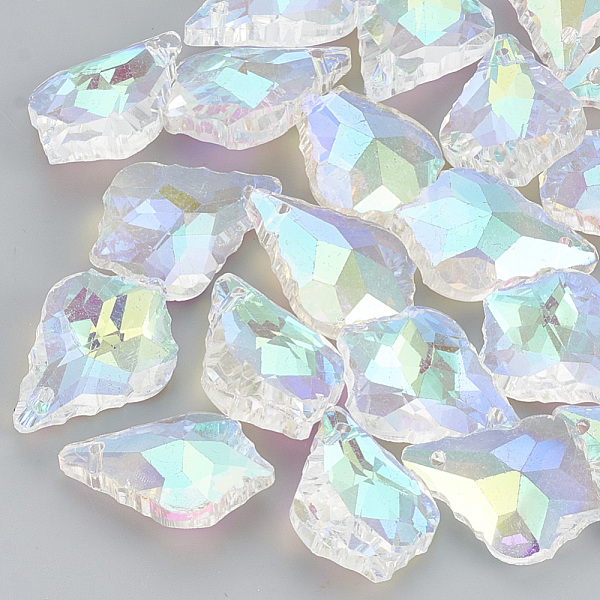 PandaHall Plated Faceted Leaf Glass Beads, Clear AB, 22x16x8mm, Hole: 2mm Glass Leaf White
PandaHall Plated Faceted Leaf Glass Beads, Clear AB, 22x16x8mm, Hole: 2mm Glass Leaf White