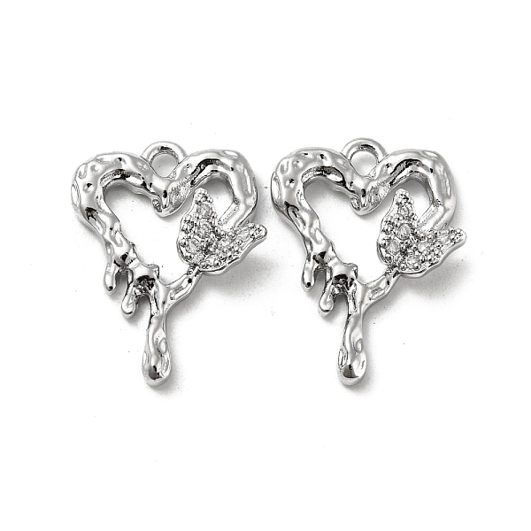 PandaHall Brass Micro Pave Cubic Zirconia Pendants, Heart, Real Platinum Plated, 20x14x3mm, Hole: 1.6mm Brass+Cubic Zirconia Heart Clear
PandaHall Brass Micro Pave Cubic Zirconia Pendants, Heart, Real Platinum Plated, 20x14x3mm, Hole: 1.6mm Brass+Cubic Zirconia Heart Clear