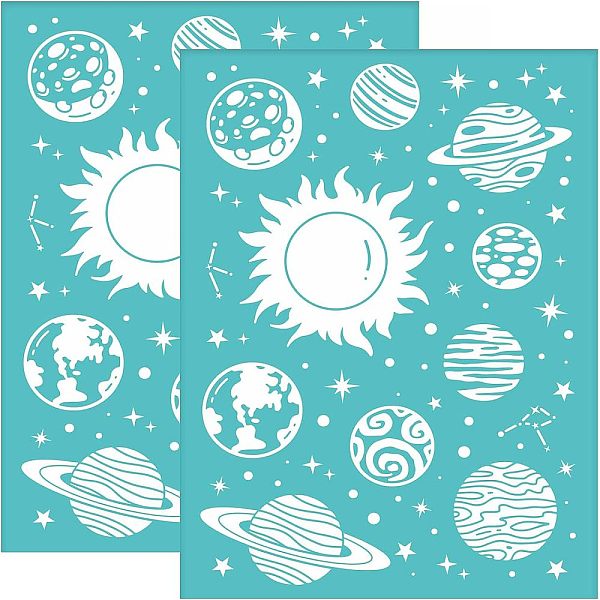PandaHall OLYCRAFT 2pcs Silk Screen Printing Stencils Planet Pattern Self Adhesive Mesh Transfers Stencil Washable Reusable Silkscreen..., Green
PandaHall OLYCRAFT 2pcs Silk Screen Printing Stencils Planet Pattern Self Adhesive Mesh Transfers Stencil Washable Reusable Silkscreen..., Green