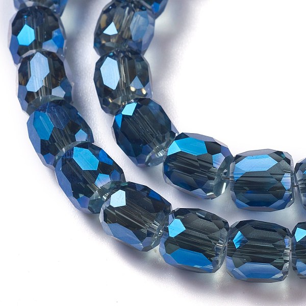 PandaHall Electroplate Glass Beads, Full Rainbow Plated, Faceted Barrel, Marine Blue, 10x10mm, Hole: 1mm Glass Barrel
PandaHall Electroplate Glass Beads, Full Rainbow Plated, Faceted Barrel, Marine Blue, 10x10mm, Hole: 1mm Glass Barrel