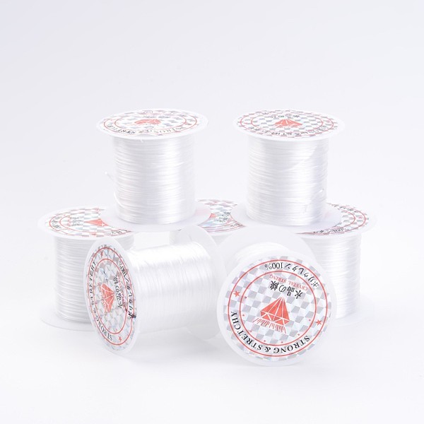 PandaHall Flat Elastic Crystal String, Elastic Beading Thread, for Stretch Bracelet Making, White, 0.8mm, about 10.93 yards(10m)/roll...
PandaHall Flat Elastic Crystal String, Elastic Beading Thread, for Stretch Bracelet Making, White, 0.8mm, about 10.93 yards(10m)/roll...