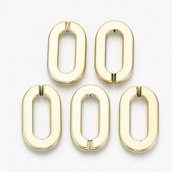 PandaHall UV Plating Acrylic Linking Rings, Quick Link Connectors, for Cable Chains Making, Oval, Light Gold, 36x21x4mm, Inner Diameter...
PandaHall UV Plating Acrylic Linking Rings, Quick Link Connectors, for Cable Chains Making, Oval, Light Gold, 36x21x4mm, Inner Diameter...