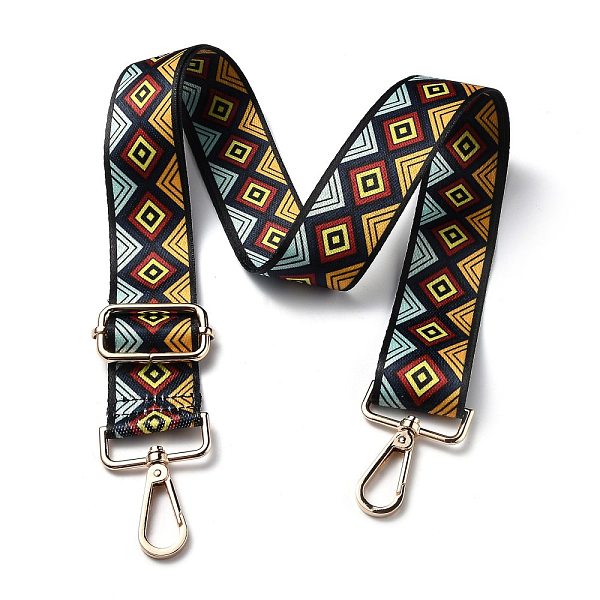 PandaHall Adjustable Nylon Bag Chains Strap, with Light Gold Iron Swivel Clasps, for Bag Replacement Accessories, Colorful, Geometric...
PandaHall Adjustable Nylon Bag Chains Strap, with Light Gold Iron Swivel Clasps, for Bag Replacement Accessories, Colorful, Geometric...