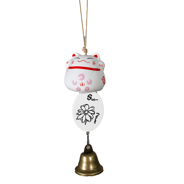 PandaHall Porcelain Maneki Neko Hanging Wind Chimes Decor, Feng Shui Lucky Cat for Car Interiors Bell Hanging Ornaments, Snow, 450x55mm..., White
PandaHall Porcelain Maneki Neko Hanging Wind Chimes Decor, Feng Shui Lucky Cat for Car Interiors Bell Hanging Ornaments, Snow, 450x55mm..., White