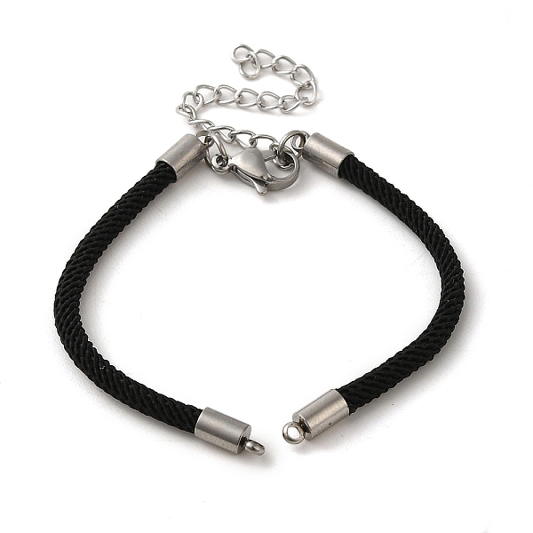 PandaHall Milan Cord & 304 Stainless Steel Bracelets Making, Black, 6-5/8 inch(16.8cm) 304 Stainless Steel Black
PandaHall Milan Cord & 304 Stainless Steel Bracelets Making, Black, 6-5/8 inch(16.8cm) 304 Stainless Steel Black
