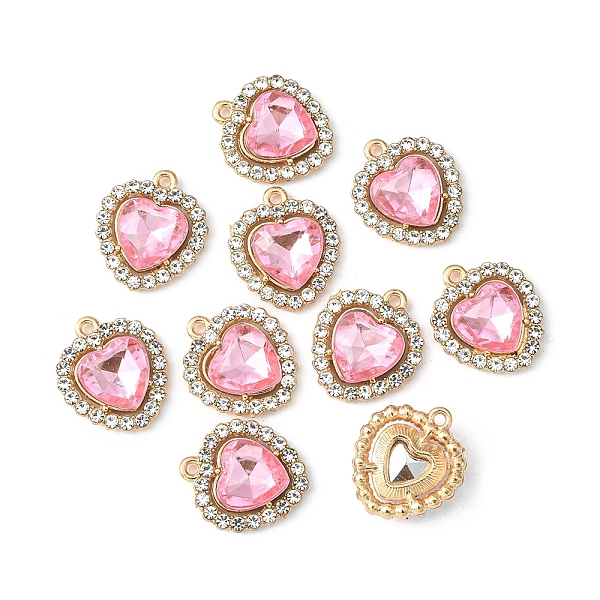PandaHall Alloy Rhinestone Charms, Heart, Light Gold, Light Rose, 18x16x5mm, Hole: 1.4mm Alloy+Rhinestone Heart Pink
PandaHall Alloy Rhinestone Charms, Heart, Light Gold, Light Rose, 18x16x5mm, Hole: 1.4mm Alloy+Rhinestone Heart Pink
