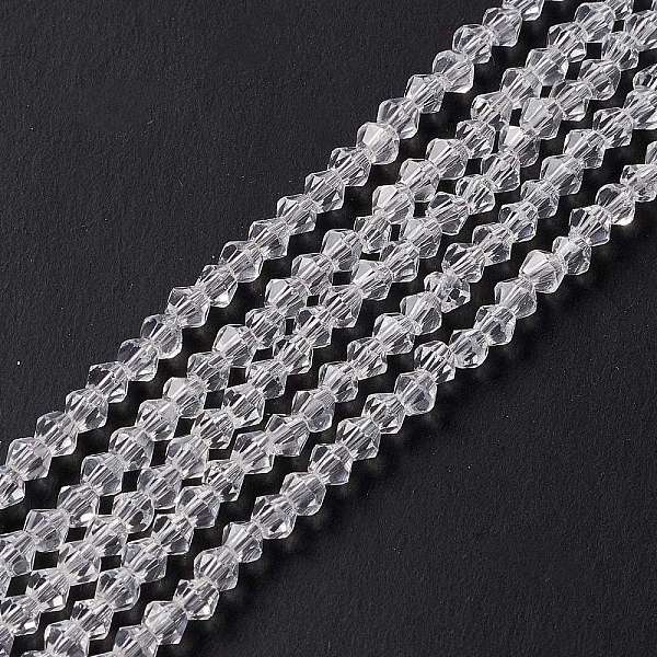 PandaHall Clear Glass Bicone Beads Strands, Faceted, 2x3mm, Hole: 0.5mm, about 160~180pcs/strand, 16.54 inch~17.32 inch(42~44cm) Glass...
PandaHall Clear Glass Bicone Beads Strands, Faceted, 2x3mm, Hole: 0.5mm, about 160~180pcs/strand, 16.54 inch~17.32 inch(42~44cm) Glass...