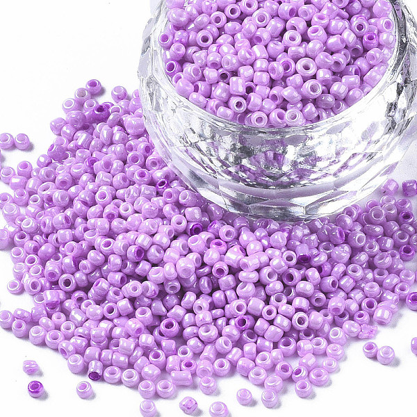 PandaHall Glass Seed Beads, Baking Paint, Round Hole, Round, Plum, 2~3x1.5~2mm, Hole: 0.8mm, about 450g/Pound Glass Purple
PandaHall Glass Seed Beads, Baking Paint, Round Hole, Round, Plum, 2~3x1.5~2mm, Hole: 0.8mm, about 450g/Pound Glass Purple