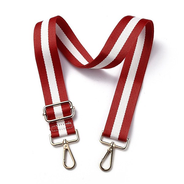 PandaHall Adjustable Nylon Bag Chains Strap, with Light Gold Iron Swivel Clasps, for Bag Replacement Accessories, Red & White, Stripe...
PandaHall Adjustable Nylon Bag Chains Strap, with Light Gold Iron Swivel Clasps, for Bag Replacement Accessories, Red & White, Stripe...