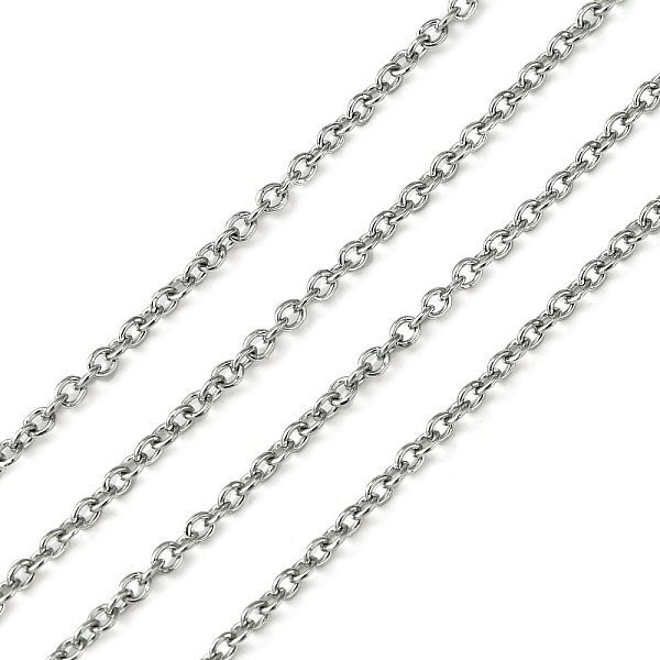 PandaHall 304 Stainless Steel Cable Chains, Stainless Steel Color, 2x1.65x0.4mm 304 Stainless Steel
PandaHall 304 Stainless Steel Cable Chains, Stainless Steel Color, 2x1.65x0.4mm 304 Stainless Steel