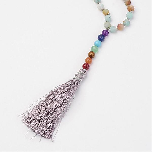 PandaHall Flower Amazonite Beaded and Gemstone Beaded Necklaces, with Tassel Pendants, 32.87 inch(835mm) Flower Amazonite
PandaHall Flower Amazonite Beaded and Gemstone Beaded Necklaces, with Tassel Pendants, 32.87 inch(835mm) Flower Amazonite