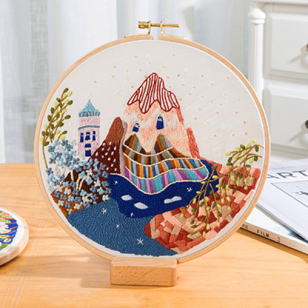 PandaHall Mountain & River Scenery Pattern Embroidery Starter Kits, including Embroidery Fabric & Thread, Needle, Instruction Sheet...
PandaHall Mountain & River Scenery Pattern Embroidery Starter Kits, including Embroidery Fabric & Thread, Needle, Instruction Sheet...