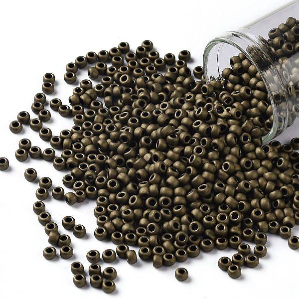 PandaHall TOHO Round Seed Beads, Japanese Seed Beads, (702) Matte Color Dark Copper, 8/0, 3mm, Hole: 1mm, about 10000pcs/pound Glass Brown
PandaHall TOHO Round Seed Beads, Japanese Seed Beads, (702) Matte Color Dark Copper, 8/0, 3mm, Hole: 1mm, about 10000pcs/pound Glass Brown