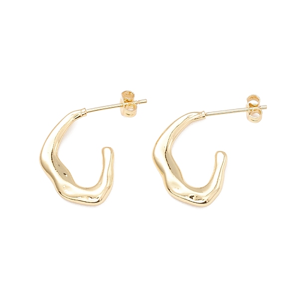 PandaHall Twist Shape Stud Earrings, Half Hoop Earrings, Brass Open Hoop Earrings for Women, Real 18K Gold Plated, 19x23x2.5mm, Pin: 0.6mm...
PandaHall Twist Shape Stud Earrings, Half Hoop Earrings, Brass Open Hoop Earrings for Women, Real 18K Gold Plated, 19x23x2.5mm, Pin: 0.6mm...