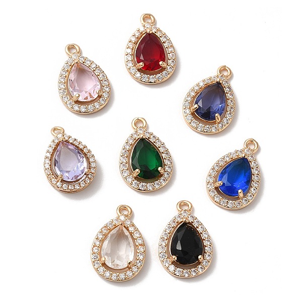 PandaHall Brass Micro Pave Clear Cubic Zirconia Pendants, with Glass, Teardrop, Golden, Mixed Color, 18x12x5mm, Hole: 1.5mm Brass+Cubic..., Multicolor
PandaHall Brass Micro Pave Clear Cubic Zirconia Pendants, with Glass, Teardrop, Golden, Mixed Color, 18x12x5mm, Hole: 1.5mm Brass+Cubic..., Multicolor