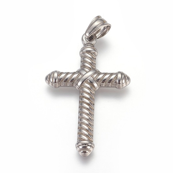 PandaHall 304 Stainless Steel Pendants, Cross, Stainless Steel Color, 42.5x26x4mm, Hole: 4.5x7mm 304 Stainless Steel Cross
PandaHall 304 Stainless Steel Pendants, Cross, Stainless Steel Color, 42.5x26x4mm, Hole: 4.5x7mm 304 Stainless Steel Cross