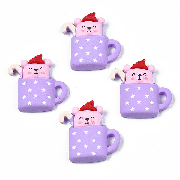 PandaHall Opaque Resin Cabochons, Rubberized Style, Bear in Cup, Lilac, 30~31.5x30~31x7mm Resin Tableware Purple
PandaHall Opaque Resin Cabochons, Rubberized Style, Bear in Cup, Lilac, 30~31.5x30~31x7mm Resin Tableware Purple