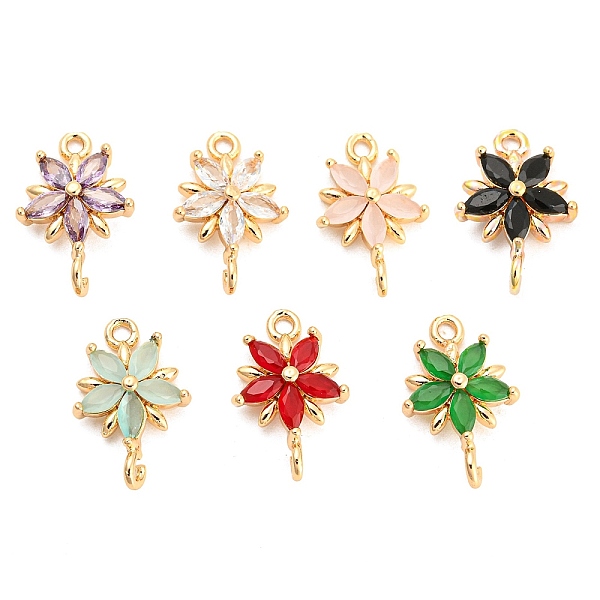 PandaHall Brass Pave Glass Connector Charms, Golden, Flower Links, Mixed Color, 17.5x11.5x3.5mm, Hole: 1.6mm Brass+Glass Flower Multicolor
PandaHall Brass Pave Glass Connector Charms, Golden, Flower Links, Mixed Color, 17.5x11.5x3.5mm, Hole: 1.6mm Brass+Glass Flower Multicolor