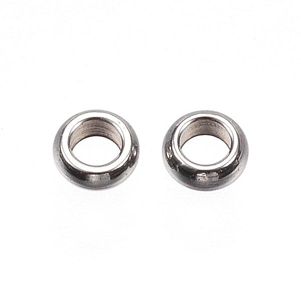 PandaHall 201 Stainless Steel Spacer Beads, Ring, Stainless Steel Color, 3x1mm, Hole: 1.8mm 201 Stainless Steel Ring
PandaHall 201 Stainless Steel Spacer Beads, Ring, Stainless Steel Color, 3x1mm, Hole: 1.8mm 201 Stainless Steel Ring