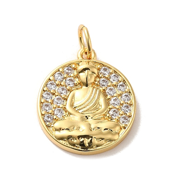 PandaHall Brass Micro Pave Clear Cubic Zirconia Pendants, with Jump Rings, Real 14K Gold Plated, Flat Round, 16x14x2.5mm, Hole: 3.5mm...
PandaHall Brass Micro Pave Clear Cubic Zirconia Pendants, with Jump Rings, Real 14K Gold Plated, Flat Round, 16x14x2.5mm, Hole: 3.5mm...