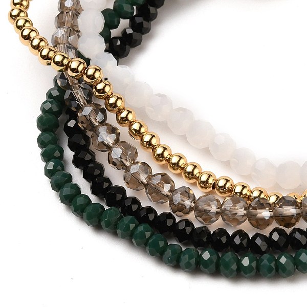 PandaHall Stretch Bracelets Sets, Stackable Bracelets, with Real 18K Gold Plated Brass Beads and Glass Beads, Round & Rondelle, Mixed Color..., Multicolor
PandaHall Stretch Bracelets Sets, Stackable Bracelets, with Real 18K Gold Plated Brass Beads and Glass Beads, Round & Rondelle, Mixed Color..., Multicolor