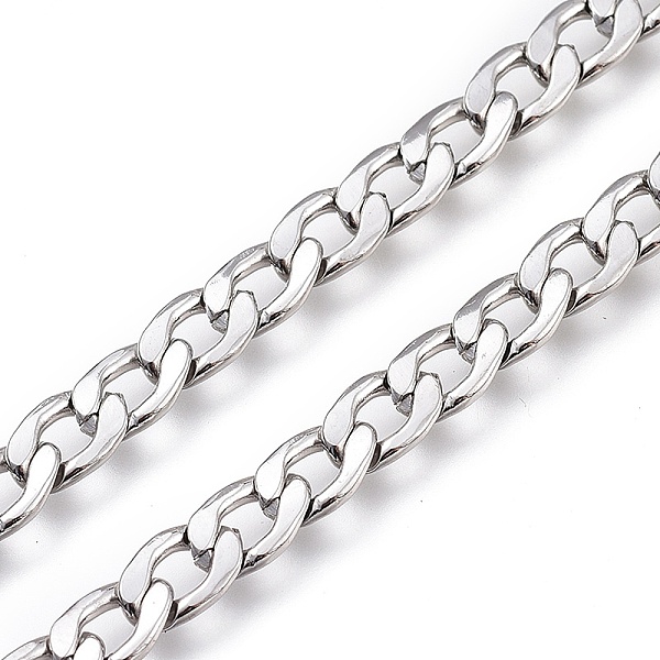 PandaHall 304 Stainless Steel Cuban Link Chains, with Spool, Unwelded, Stainless Steel Color, 7.5x5x0.9mm, about 32.8 Feet(10m)/roll 304...
PandaHall 304 Stainless Steel Cuban Link Chains, with Spool, Unwelded, Stainless Steel Color, 7.5x5x0.9mm, about 32.8 Feet(10m)/roll 304...