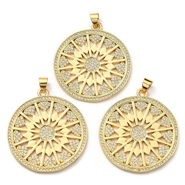 PandaHall Brass with Cubic Zirconia Pendants, Long-Lasting Plated, Lead Free & Cadmium Free, Flat Round, Real 18K Gold Plated..., Clear
PandaHall Brass with Cubic Zirconia Pendants, Long-Lasting Plated, Lead Free & Cadmium Free, Flat Round, Real 18K Gold Plated..., Clear