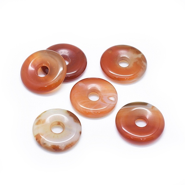 PandaHall Natural Agate Pendants, Dyed & Heated, Donut/Pi Disc, Orange Red, Donut Width: 11.5mm, 29~30x5~7.5mm, Hole: 6~7mm Natural Agate...
PandaHall Natural Agate Pendants, Dyed & Heated, Donut/Pi Disc, Orange Red, Donut Width: 11.5mm, 29~30x5~7.5mm, Hole: 6~7mm Natural Agate...