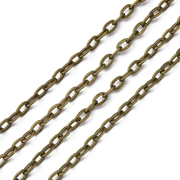 PandaHall Iron Cable Chains, Unwelded, with Spool, Flat Oval, Antique Bronze, 7.5x4.5x1.2mm, about 164.04 Feet(50m)/roll Iron
PandaHall Iron Cable Chains, Unwelded, with Spool, Flat Oval, Antique Bronze, 7.5x4.5x1.2mm, about 164.04 Feet(50m)/roll Iron