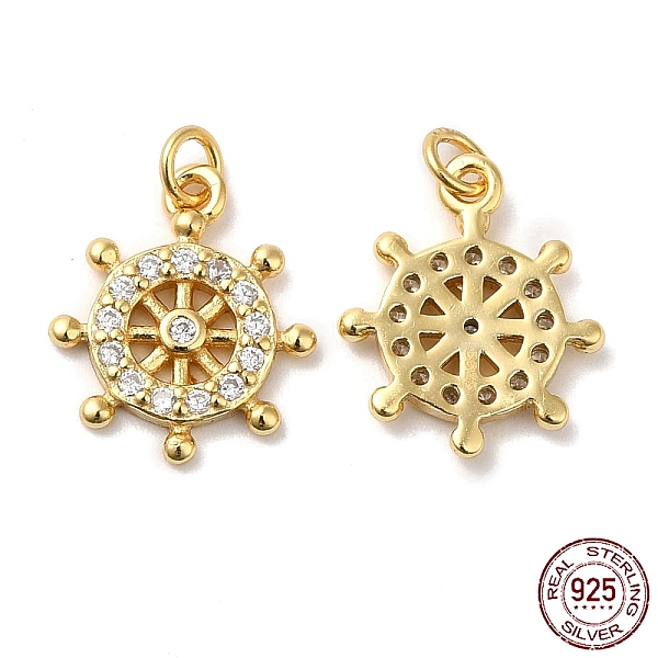 PandaHall 925 Sterling Silver Micro Pave Cubic Zirconia Charms, Helm Charm, with Jump Ring, Real 18K Gold Plated, 13x11x1.5mm, Hole: 2.3mm..., Clear
PandaHall 925 Sterling Silver Micro Pave Cubic Zirconia Charms, Helm Charm, with Jump Ring, Real 18K Gold Plated, 13x11x1.5mm, Hole: 2.3mm..., Clear