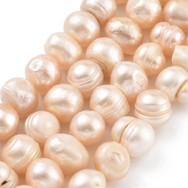 PandaHall Natural Cultured Freshwater Pearl Beads Strands, Potato, Light Salmon, 9~10mm, Hole: 0.6mm, about 19~20pcs/strand, 6.10~6.50...
PandaHall Natural Cultured Freshwater Pearl Beads Strands, Potato, Light Salmon, 9~10mm, Hole: 0.6mm, about 19~20pcs/strand, 6.10~6.50...