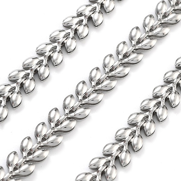 PandaHall 304 Stainless Steel Link Chain, Leaf, Stainless Steel Color, Link: 6x5x2mm 304 Stainless Steel
PandaHall 304 Stainless Steel Link Chain, Leaf, Stainless Steel Color, Link: 6x5x2mm 304 Stainless Steel
