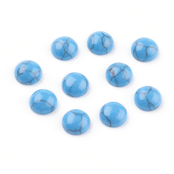 PandaHall Synthetic Blue Turquoise Cabochons, Half Round, 6x3mm Synthetic Turquoise Half Round Blue
PandaHall Synthetic Blue Turquoise Cabochons, Half Round, 6x3mm Synthetic Turquoise Half Round Blue
