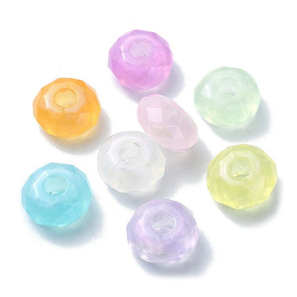 PandaHall Opaque Acrylic European Beads, Large Hole Beads, Faceted, Flat Round, Mixed Color, 15x8mm, Hole: 4.7mm Acrylic Flat Round..., Multicolor
PandaHall Opaque Acrylic European Beads, Large Hole Beads, Faceted, Flat Round, Mixed Color, 15x8mm, Hole: 4.7mm Acrylic Flat Round..., Multicolor